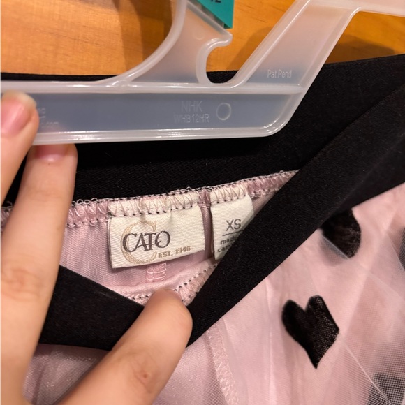 Pink Heart Patterned Skirt XS - Picture 2 of 2